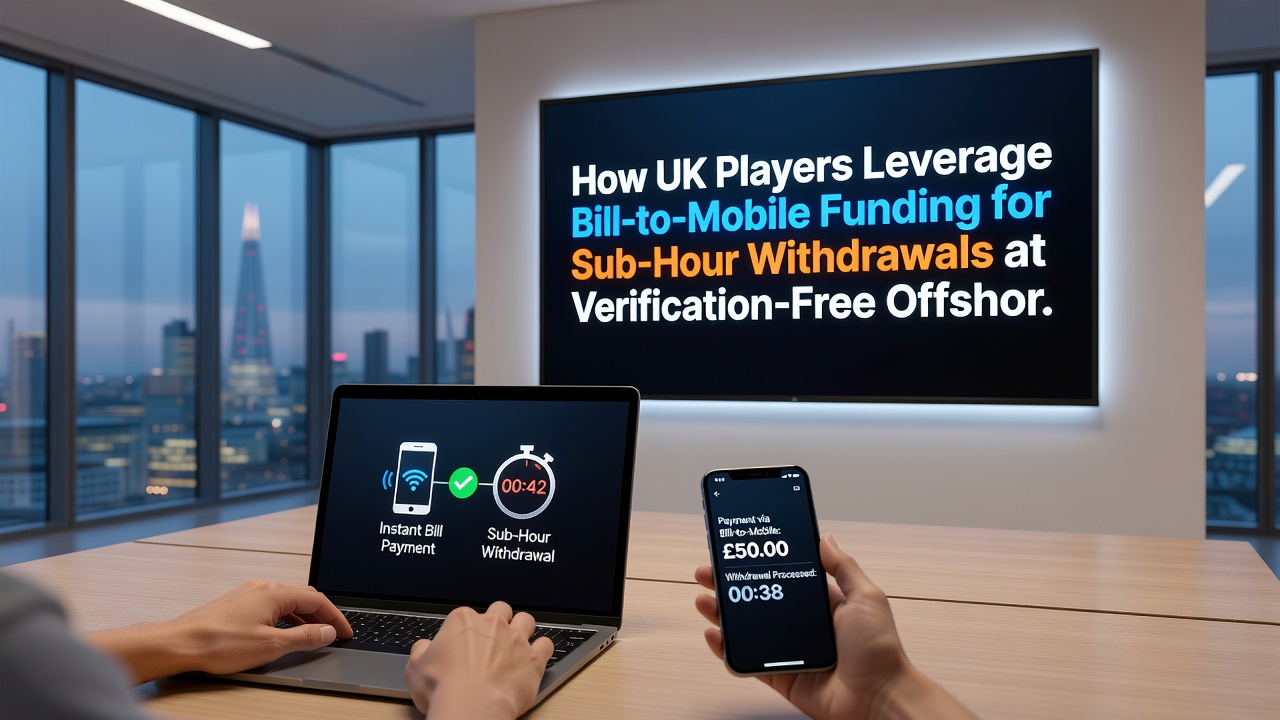 Offshore casino interface showing mobile billing and quick withdrawal options