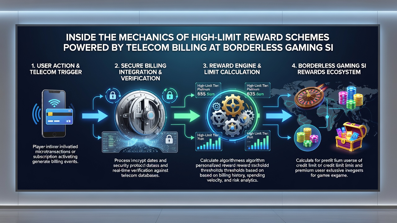 Illustration of reward tier progression linked to telecom billing volumes at offshore sites