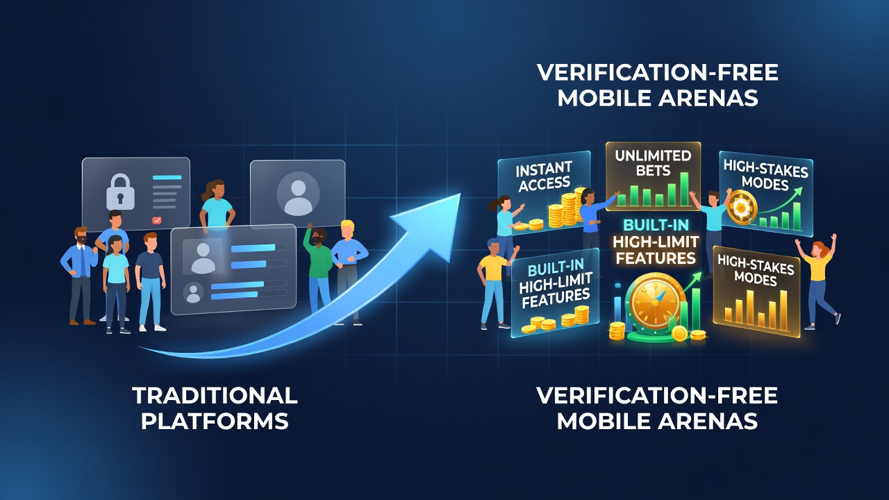 Mobile screen displaying high-limit casino games with instant withdrawal confirmation