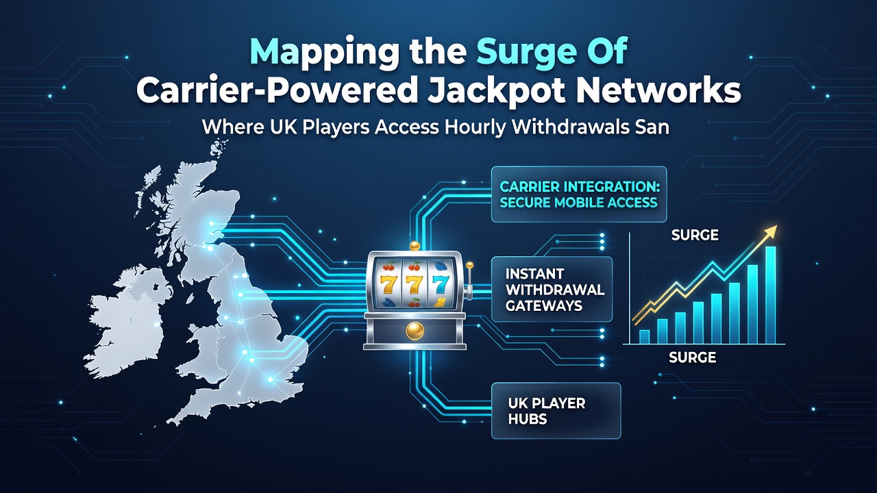 Infographic displaying growth statistics for carrier-powered jackpot networks