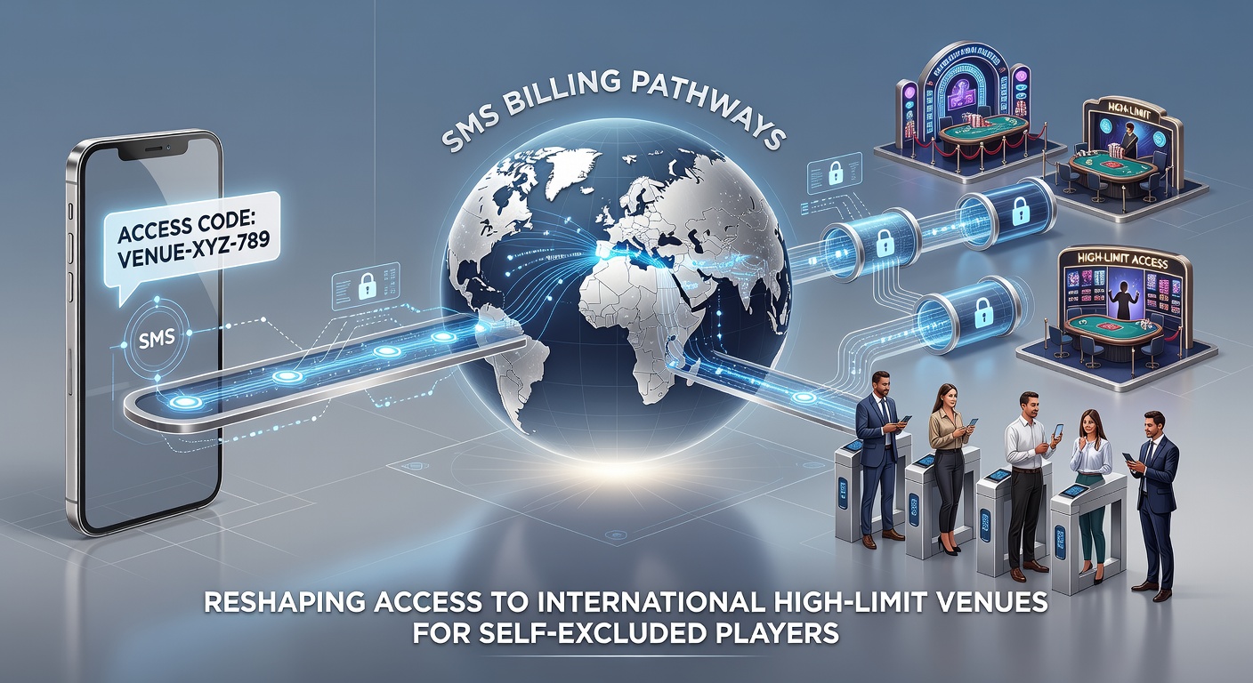 Diagram showing mobile billing integration with global high-limit gaming platforms