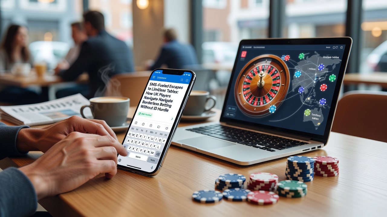 Mobile screens showing SMS confirmation for international betting deposits
